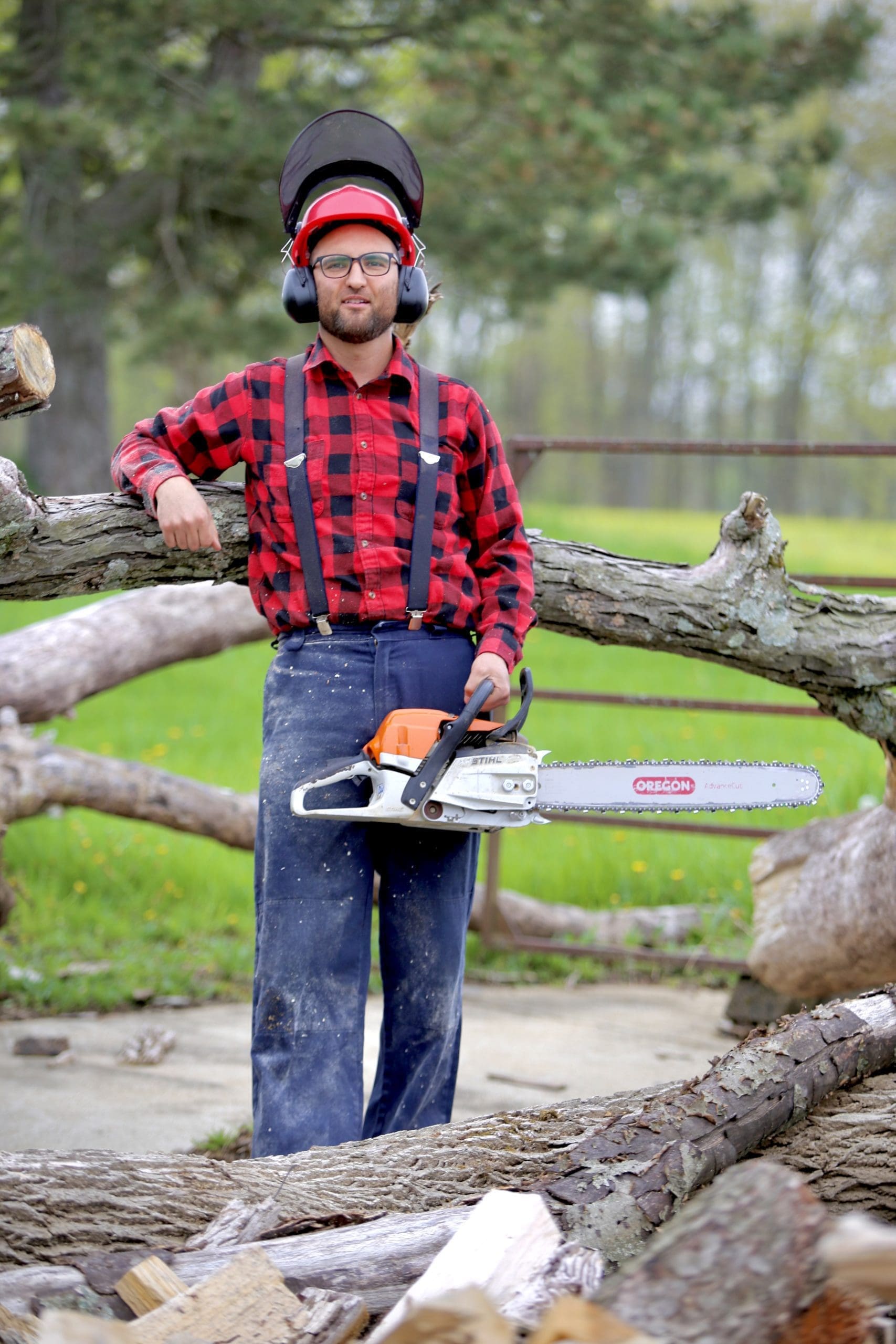 Abraham Pickering, owner of Pickering Tree Service